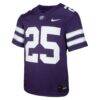 #25 Kansas State Wildcats Nike Youth Untouchable Replica Game Jersey - Purple - Side View