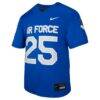 #25 Air Force Falcons Nike Youth Untouchable Replica Game Jersey - Royal - Side View