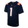 #1 Illinois Fighting Illini Nike Youth Untouchable Replica Game Jersey - Navy - Side View
