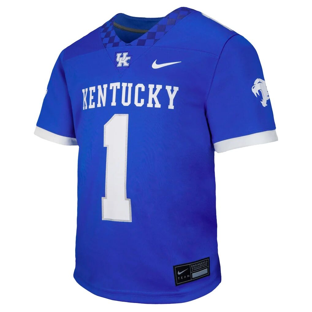 #1 Kentucky Wildcats Nike Youth  Untouchable Replica Game Jersey - Royal