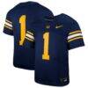 #1 Cal Bears Nike Youth Untouchable Replica Game Jersey - Navy - Front View
