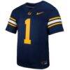 #1 Cal Bears Nike Youth Untouchable Replica Game Jersey - Navy - Side View