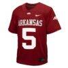 #5 Arkansas Razorbacks Nike Preschool Untouchable Replica Game Jersey - - Side View