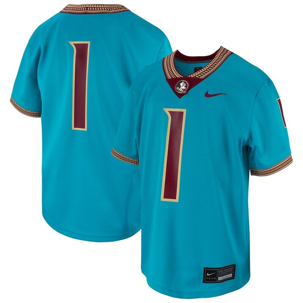 #1 Florida State Seminoles Nike Toddler Untouchable Replica Game Jersey - Turquoise