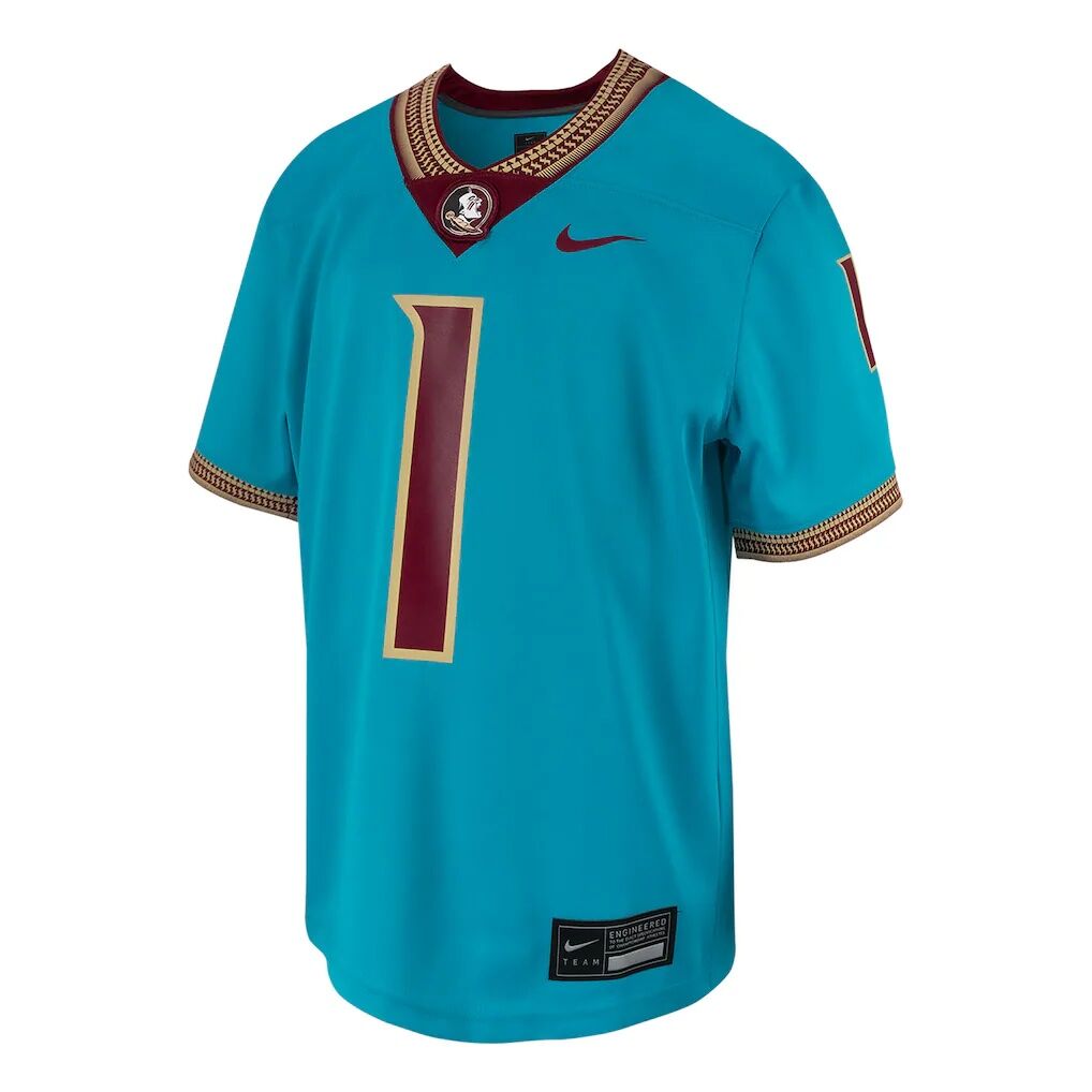 #1 Florida State Seminoles Nike Toddler Untouchable Replica Game Jersey - Turquoise
