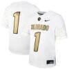 #1 Colorado Buffaloes Nike Toddler Alternate Football Game Jersey - White - Front View