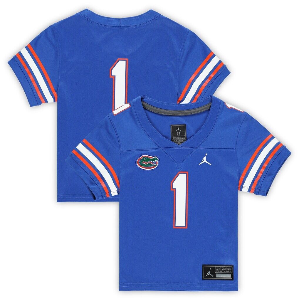 #1 Florida Gators Jordan Brand Toddler Untouchable Replica Game Jersey - Royal