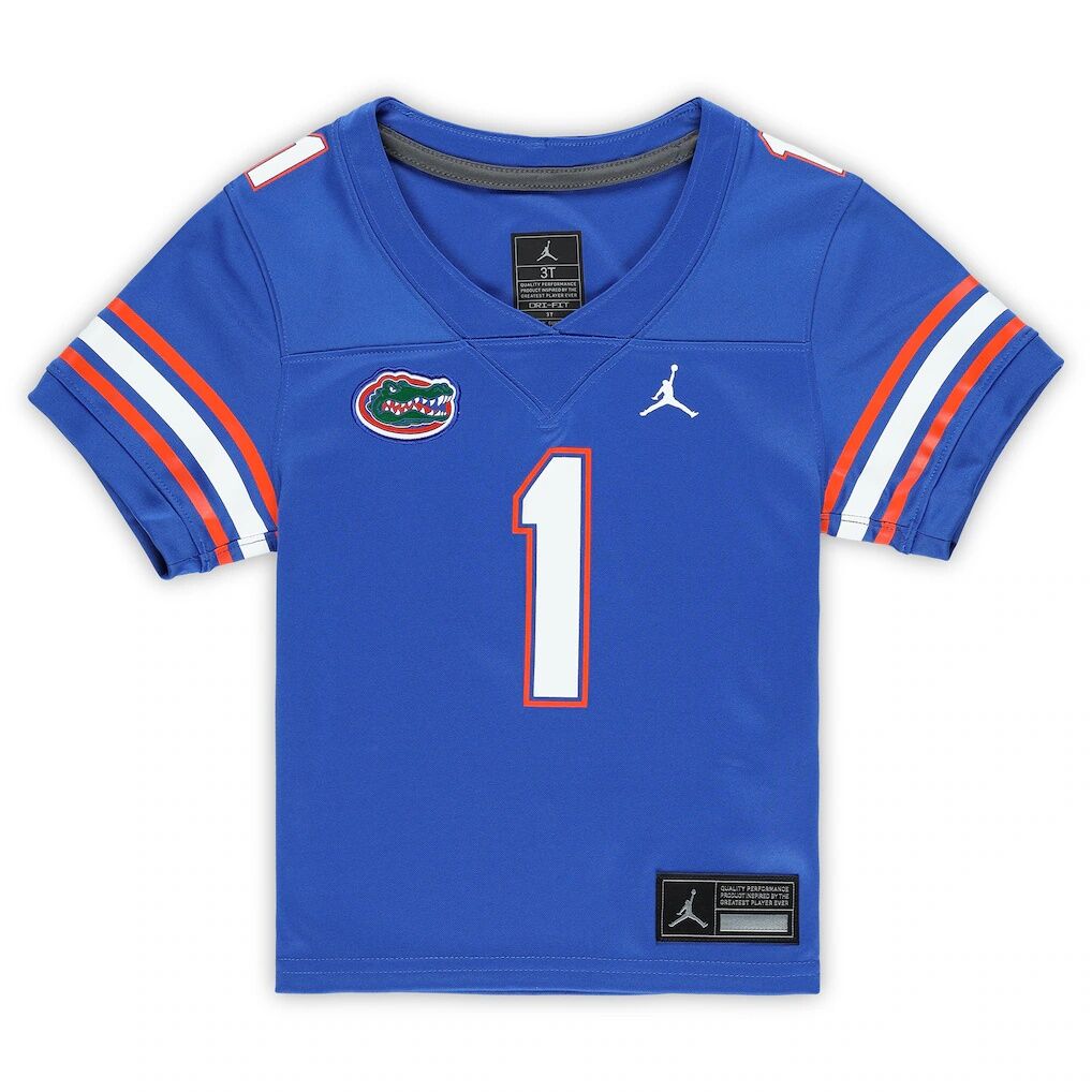 #1 Florida Gators Jordan Brand Toddler Untouchable Replica Game Jersey - Royal