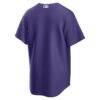 Colorado Rockies Nike Alternate Replica Jersey - Purple - Detail View