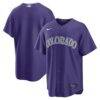 Colorado Rockies Nike Alternate Replica Jersey - Purple - Front View