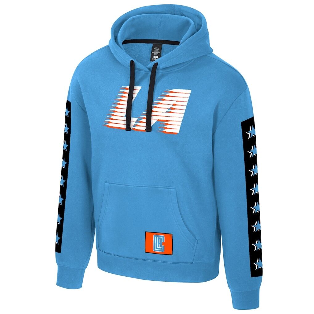 LA Clippers Stadium Essentials Unisex 2025/26 City Edition City Star Hoodie – Light Blue