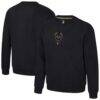 Milwaukee Bucks Stadium Essentials Unisex Club Level Chenille Sweatshirt - Black - Front View