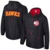 Atlanta Hawks Stadium Essentials Unisex Compete Quarter-Zip Hoodie Jacket - Black - Front View