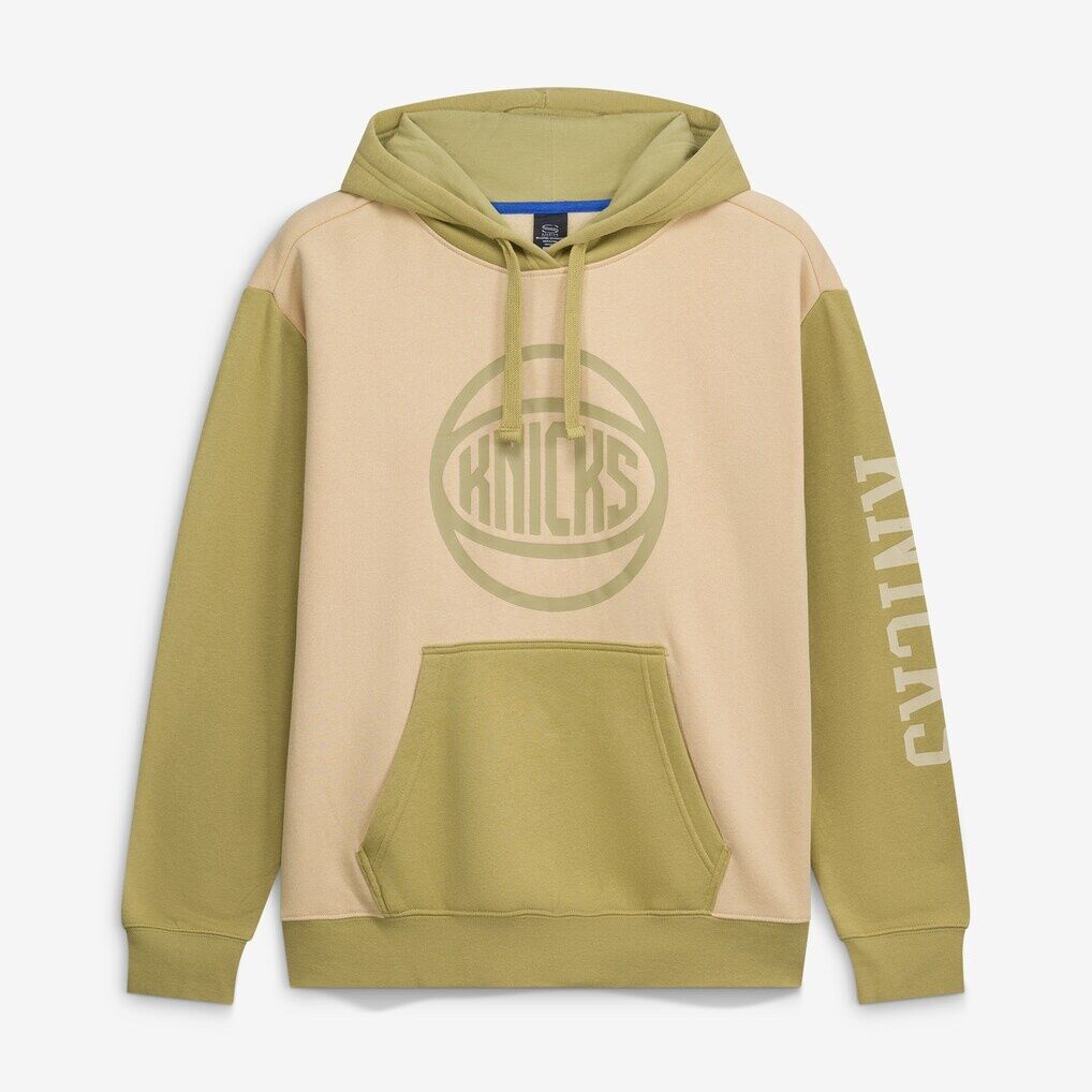 New York Knicks Stadium Essentials Unisex Rafters Burst Hoodie - Khaki