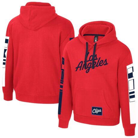 LA Clippers Stadium Essentials Unisex City Star Hoodie - Red - Front View
