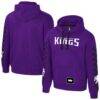 Sacramento Kings Stadium Essentials Unisex City Star Hoodie - Purple - Front View