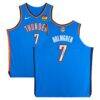 Chet Holmgren Oklahoma City Thunder Autographed Fashion7 Authentic Nike 2025 NBA Finals Patch Blue Icon Authentic Jersey - - Front View