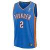 Shai Gilgeous-Alexander Oklahoma City Thunder Fashion7 Youth 2025 NBA Finals Champions Fast Break Replica Player Jersey - Blue - - Side View