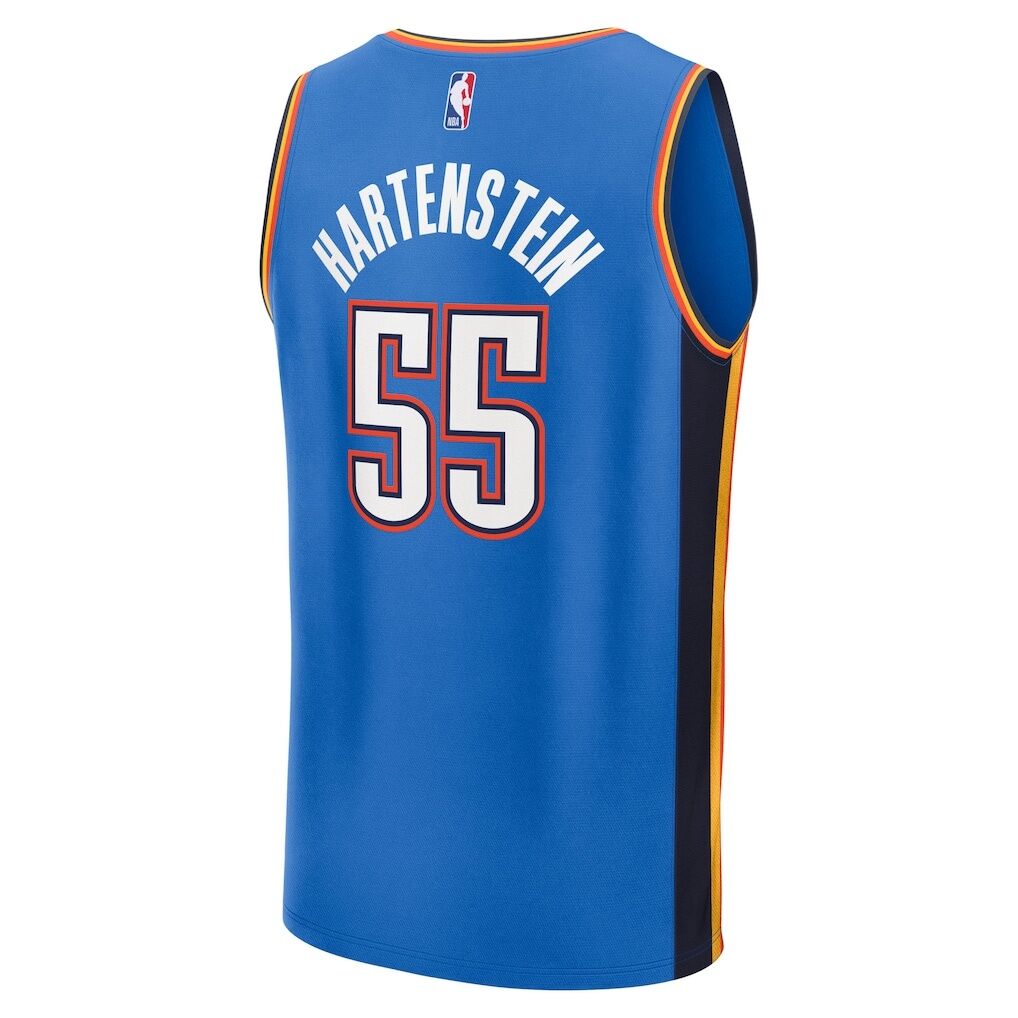 Isaiah Hartenstein Oklahoma City Thunder Fashion7 Youth 2025 NBA Finals Champions Fast Break Replica Player Jersey - Blue - Icon Edition
