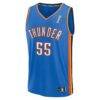 Isaiah Hartenstein Oklahoma City Thunder Fashion7 Youth 2025 NBA Finals Champions Fast Break Replica Player Jersey - Blue - - Side View