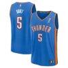 Luguentz Dort Oklahoma City Thunder Fashion7 Youth 2025 NBA Finals Champions Fast Break Replica Player Jersey - Blue - - Front View
