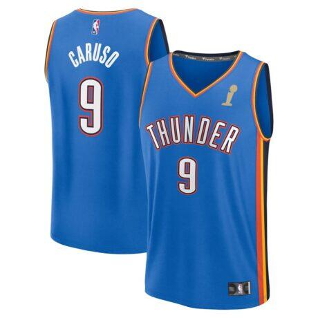 Alex Caruso Oklahoma City Thunder Fashion7 Youth 2025 NBA Finals Champions Fast Break Replica Player Jersey - Blue - - Front View