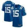 Riley Leonard Indianapolis Colts Nike Team Game Jersey - - Front View