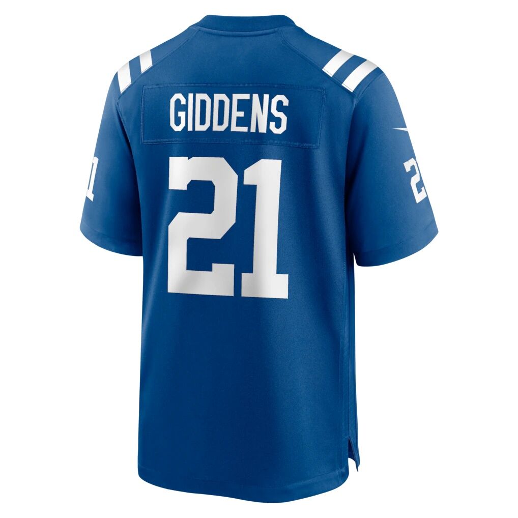 DJ Giddens Indianapolis Colts Nike Team Game Jersey -  Royal