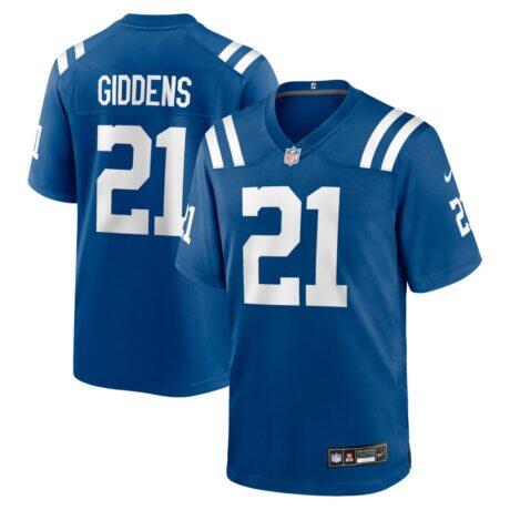DJ Giddens Indianapolis Colts Nike Team Game Jersey - - Front View
