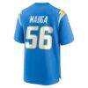 Kanai Mauga Los Angeles Chargers Nike Team Game Jersey - - Detail View