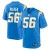 Kanai Mauga Los Angeles Chargers Nike Team Game Jersey - - Front View
