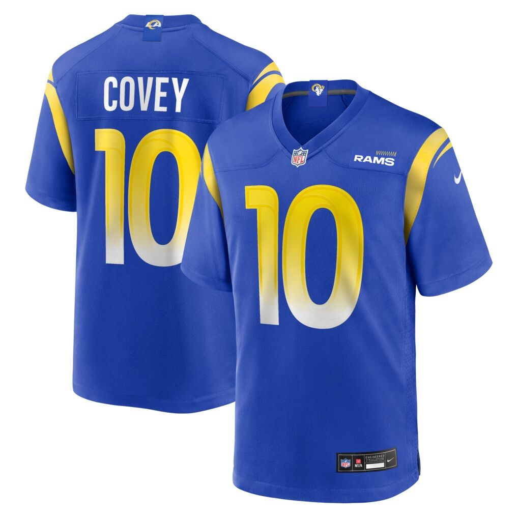 Britain Covey Los Angeles Rams Nike Team Game Jersey -  Royal