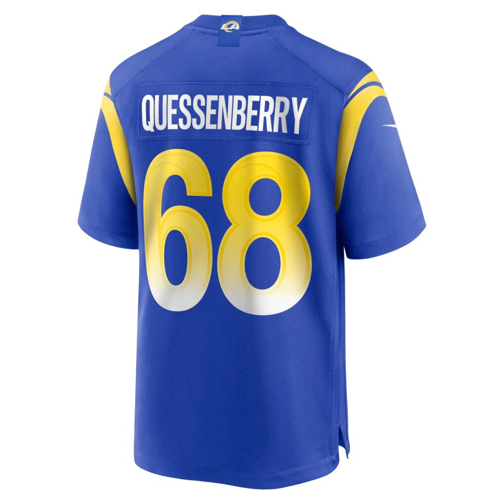 David Quessenberry Los Angeles Rams Nike Team Game Jersey -  Royal