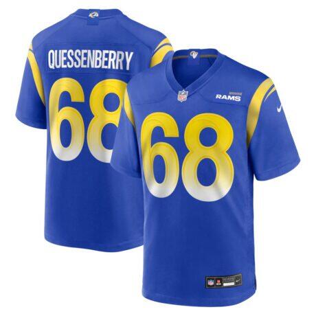 David Quessenberry Los Angeles Rams Nike Team Game Jersey - - Front View