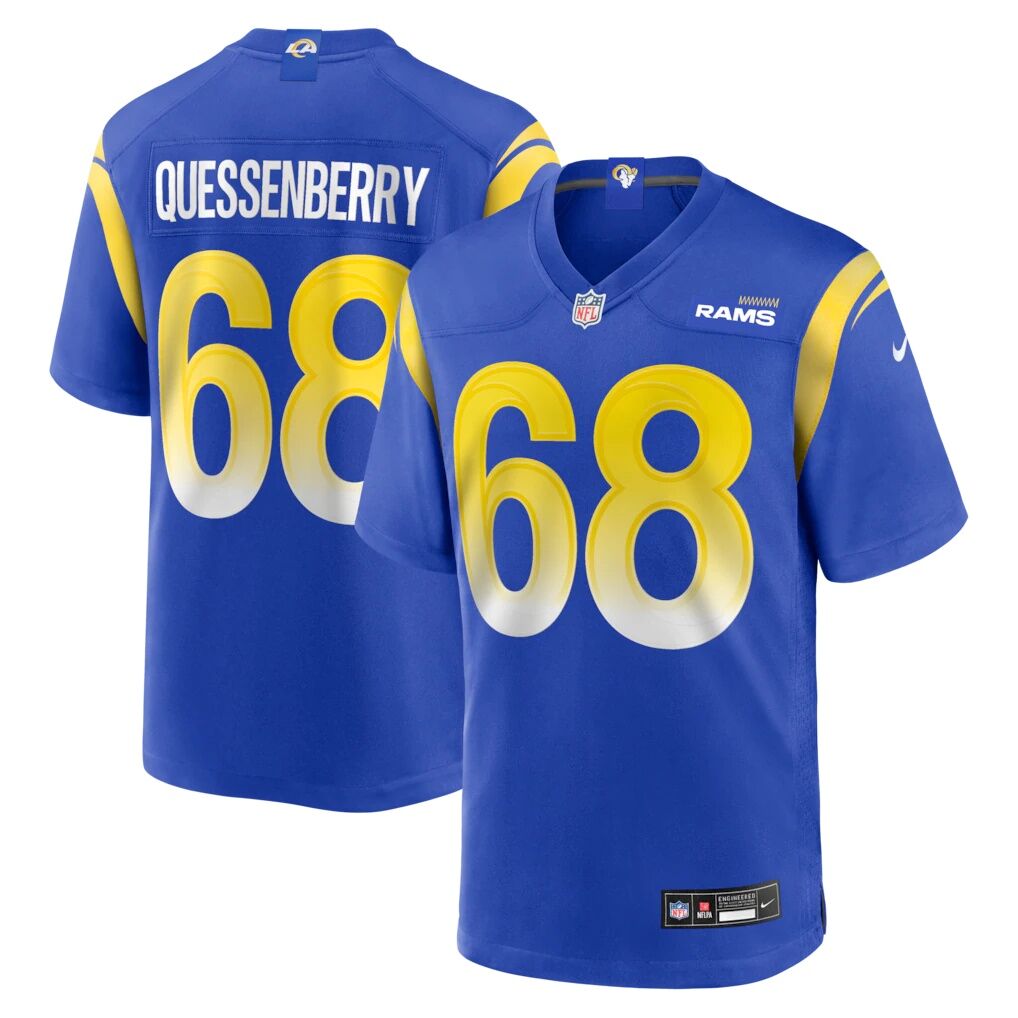 David Quessenberry Los Angeles Rams Nike Team Game Jersey -  Royal