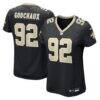Davon Godchaux New Orleans Saints Nike Women's Team Game Jersey - Black - Front View