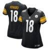 Will Howard Pittsburgh Steelers Nike Women's Team Game Jersey - Black - Front View