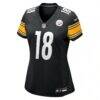 Will Howard Pittsburgh Steelers Nike Women's Team Game Jersey - Black - Side View