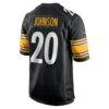 Kaleb Johnson Pittsburgh Steelers Nike Team Game Jersey - Black - Detail View