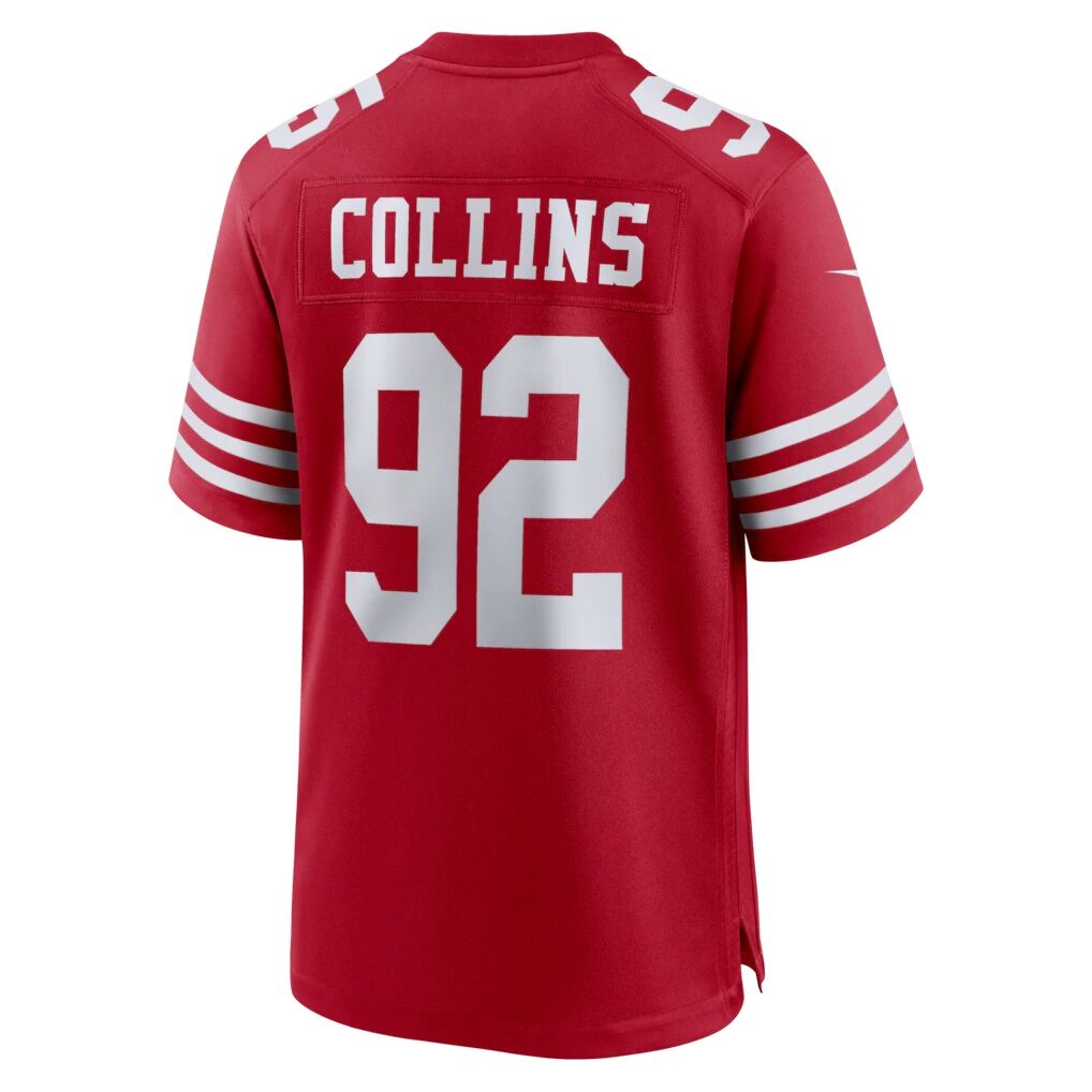 Alfred Collins San Francisco 49ers Nike Team Game Jersey -  Scarlet