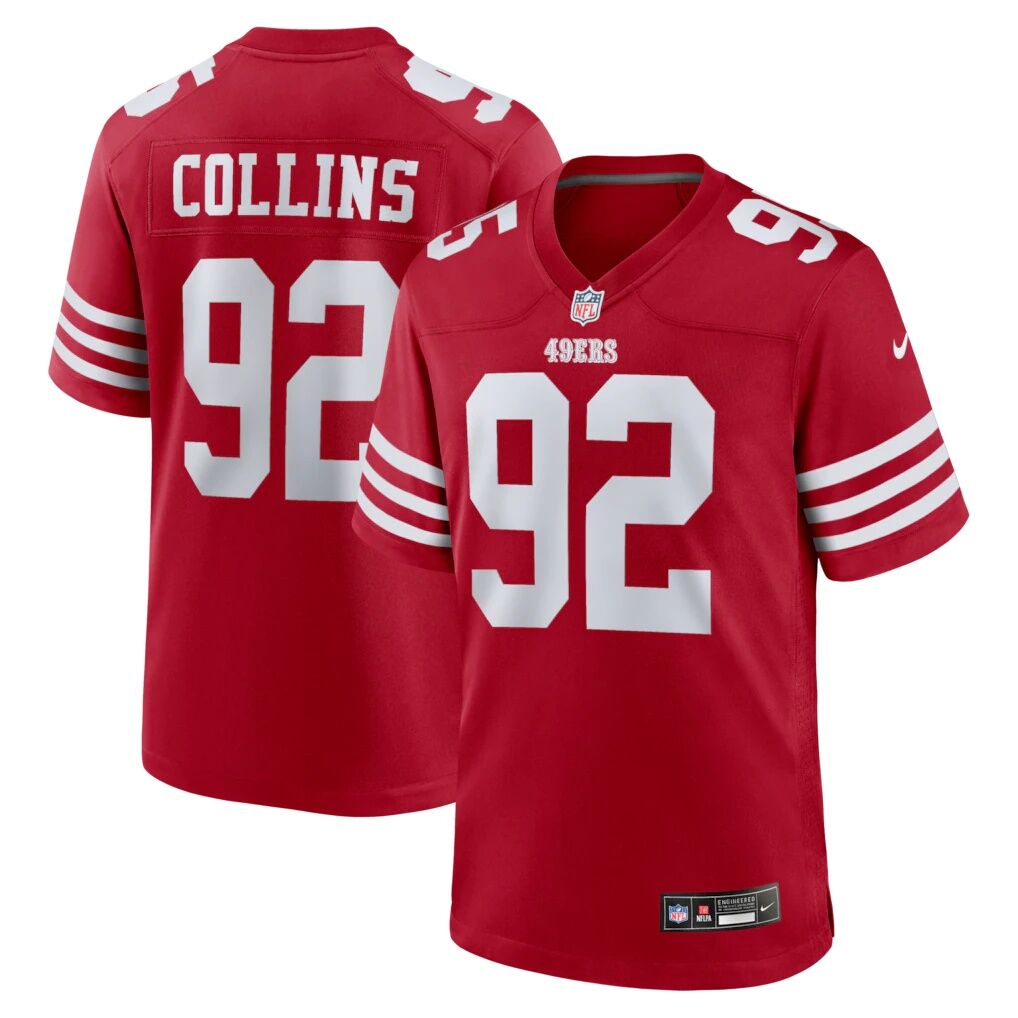 Alfred Collins San Francisco 49ers Nike Team Game Jersey -  Scarlet
