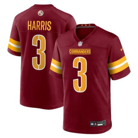 Will Harris Washington Commanders Nike Team Game Jersey - - Front View