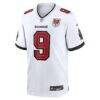 Emeka Egbuka Tampa Bay Buccaneers Nike White Game Jersey - White - Side View