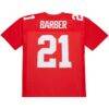Tiki Barber New York Giants Mitchell & Ness 2004 Legacy Replica Jersey - Red - Detail View