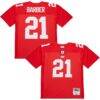 Tiki Barber New York Giants Mitchell & Ness 2004 Legacy Replica Jersey - Red - Front View