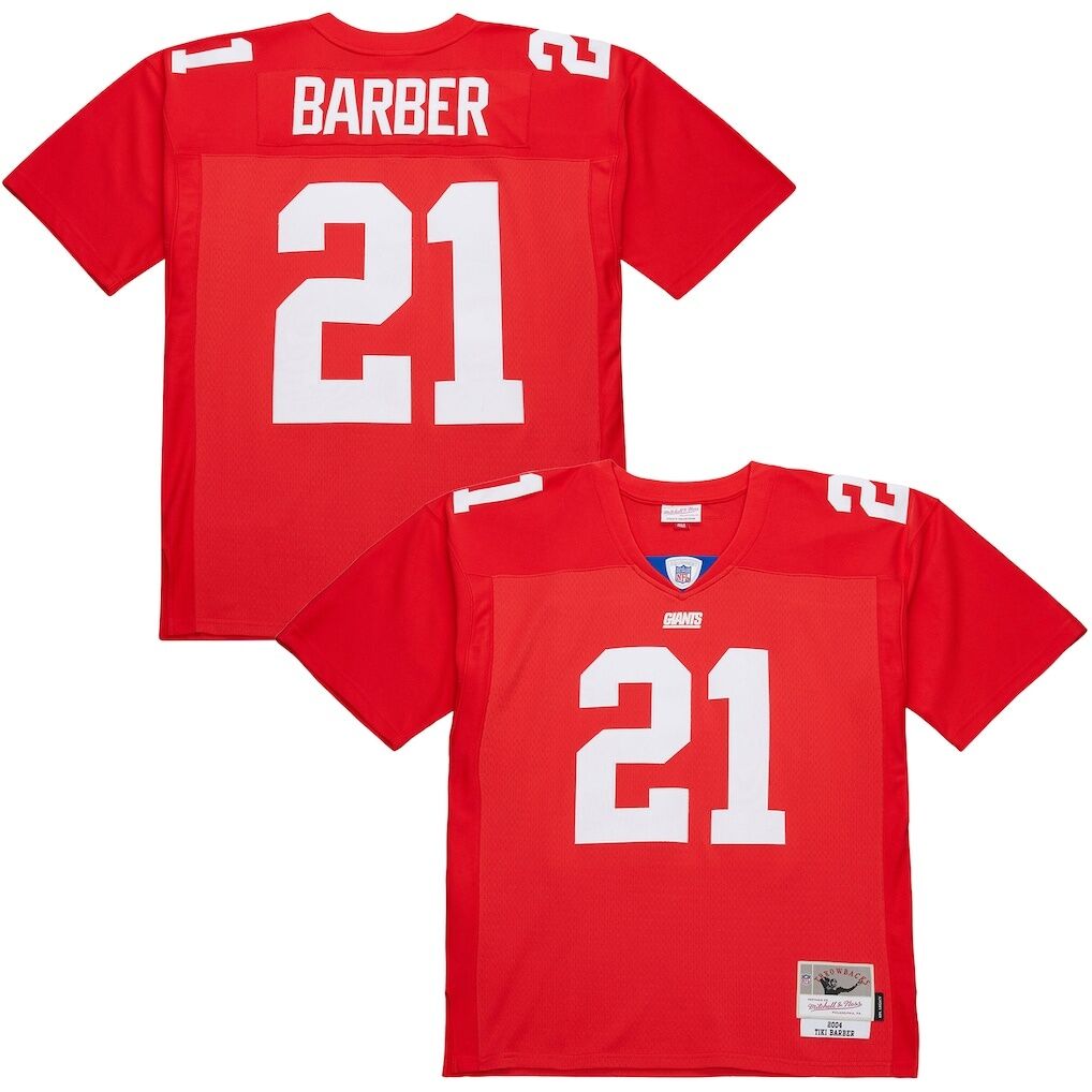 Tiki Barber New York Giants Mitchell & Ness 2004 Legacy Replica Jersey