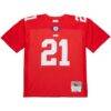 Tiki Barber New York Giants Mitchell & Ness 2004 Legacy Replica Jersey - Red - Side View