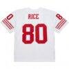 Jerry Rice San Francisco 49ers Mitchell & Ness 1994 Legacy Replica Jersey - White - Detail View