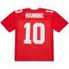 Eli Manning New York Giants Mitchell & Ness 2004 Legacy Replica Jersey - Red - Detail View