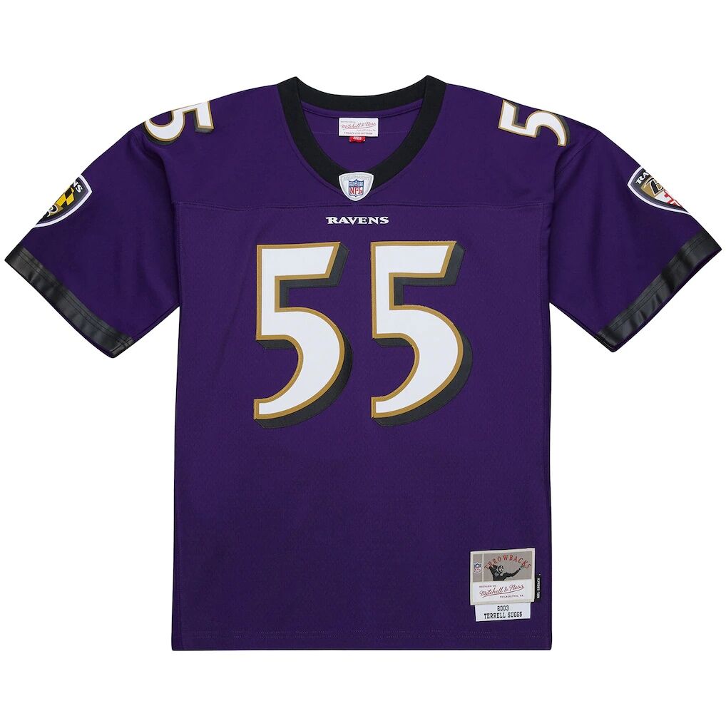 Terrell Suggs Baltimore Ravens Mitchell & Ness 2003 Legacy Replica Jersey